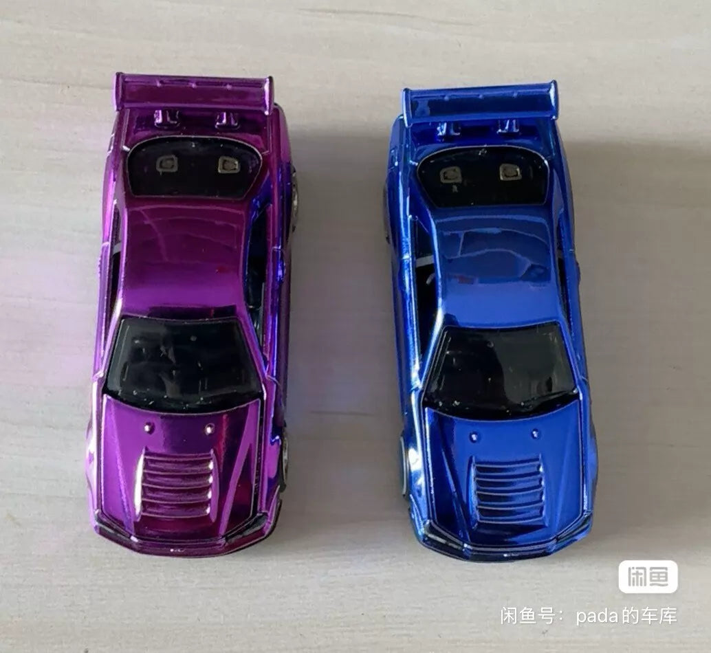 300926-toy-36 Hot Wheels RLC Nissan gtr R34 1/64 alloy model Classic electroplated blue purple colo