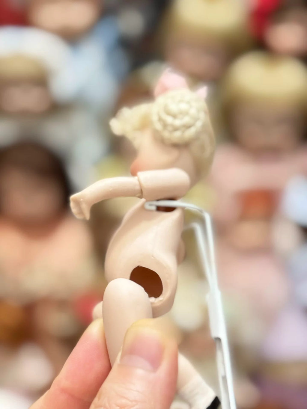 260926-toy-66 Small Size Nasal Kang Mini Full Porcelain Multi-joint Antique Doll