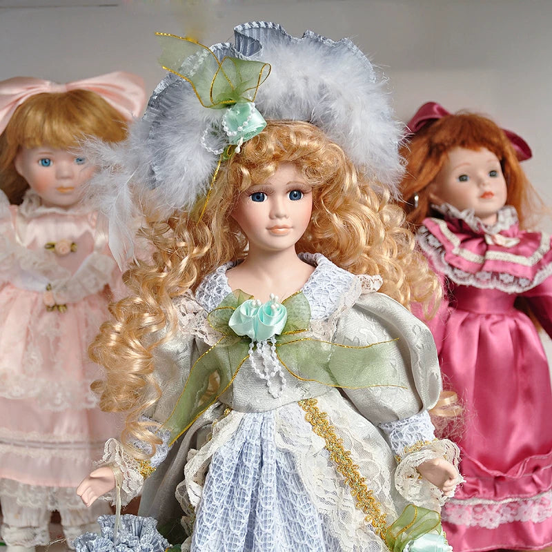 040926-doll-287 Antique Ceramic Doll Blue Victorian Ceramic Girl