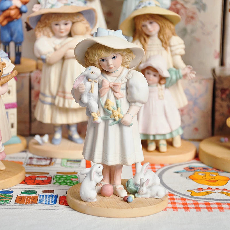 040926-doll-21 Antique Soup Doll Victorian Style Vintage Little Girl Doll Ceramic Ornament