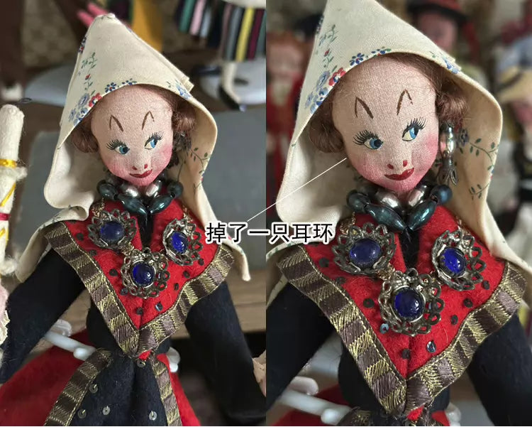 040926-doll-70 Spanish Klumpe Colompe Doll Felt Drawing Eye Doll