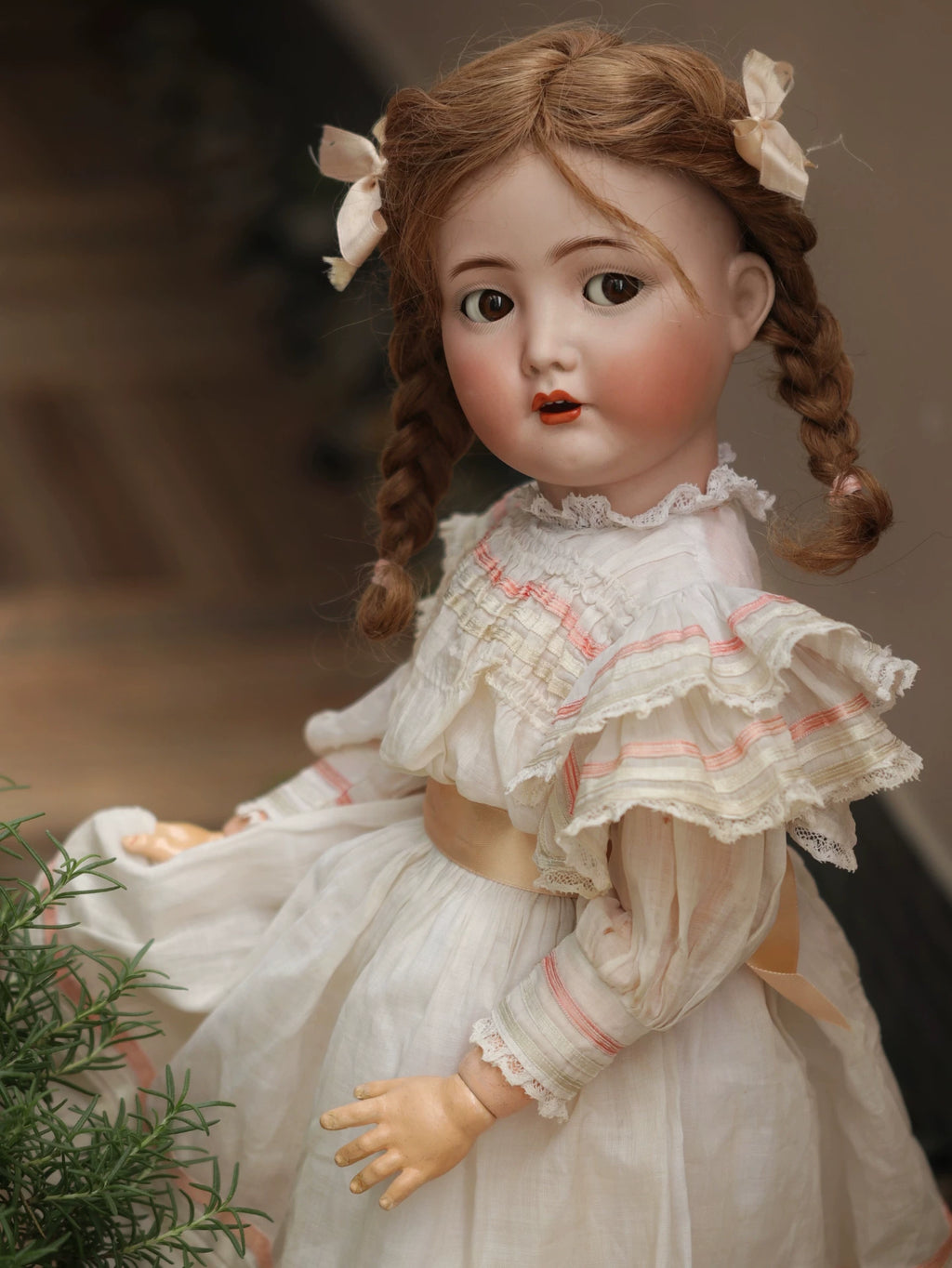 031026-toy-2 bisque doll 117n german antique ceramic