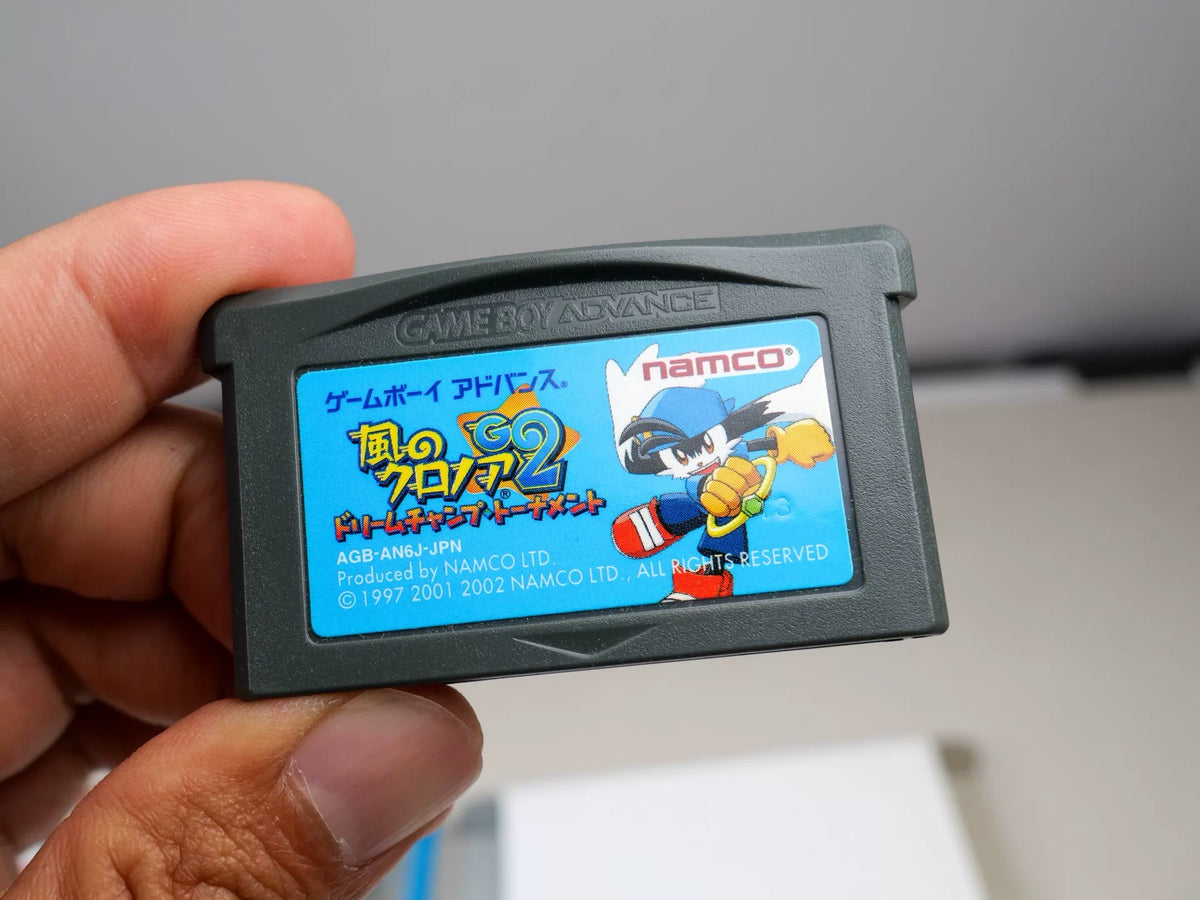 120926-toy-27 GBA game, Kronoa 2 of the wind, original genuine, rare, color as shown in the picture, full box, good condition, cartridge chip memory, normal function, transparent protective box included.