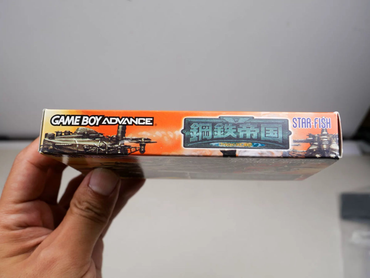 120926-toy-24 GBA game, steel empire, original genuine cartridge, color as shown in the picture, full box, good condition, flaws in the outer box, chip memory, normal function, transparent protective box included in shipping.