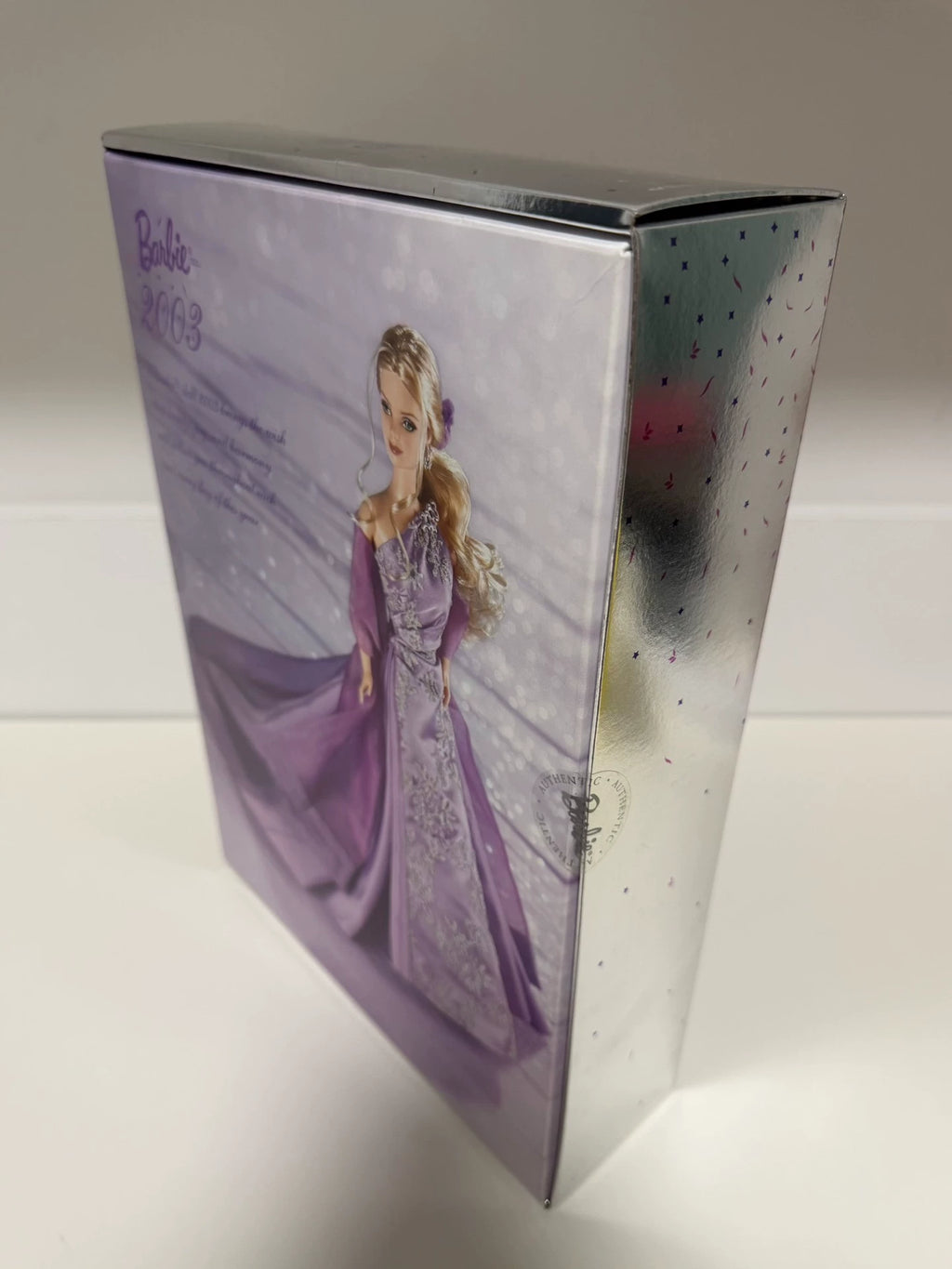 180926-toy-40 Barbie2003 Lavender Barbie Rare Red Brown Hair Out of Print Collector Edition