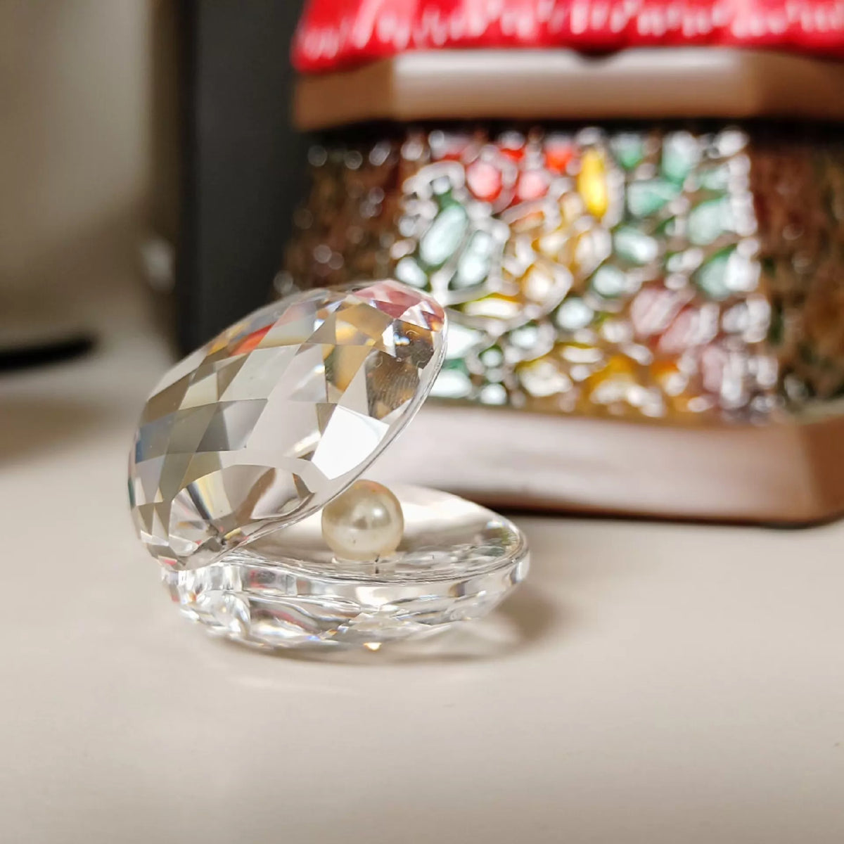 081026-toy-18 Swarovski Ornaments Out of Print Crystal Pearl Shell