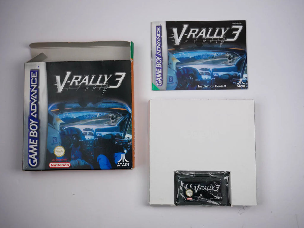 GBA game, V rally racing car 3, genuine cassette, European and American version, the most powerful on the GBA platform, the color is as shown in the figure, the box is full, the outer box is slightly damaged, the function is normal, free shipping.