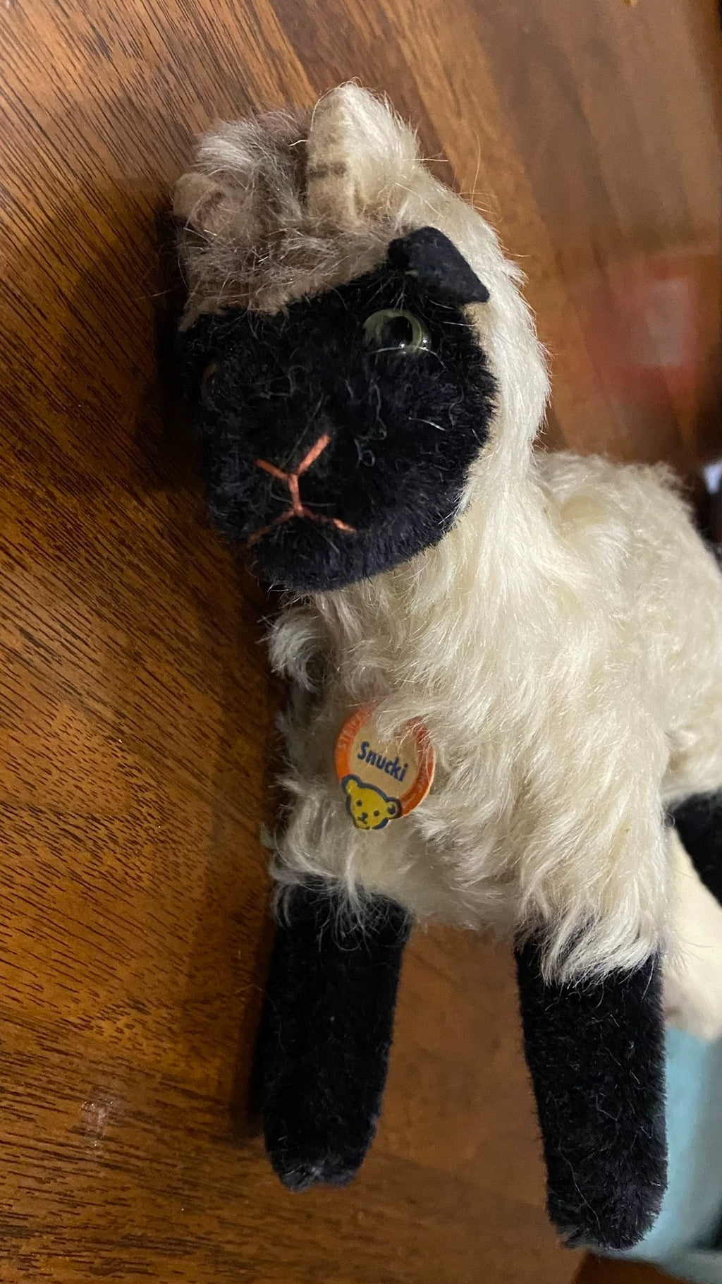 210926-toy-33 Steiff blackface goat german antique teddy bear plush doll soup vintage puppe