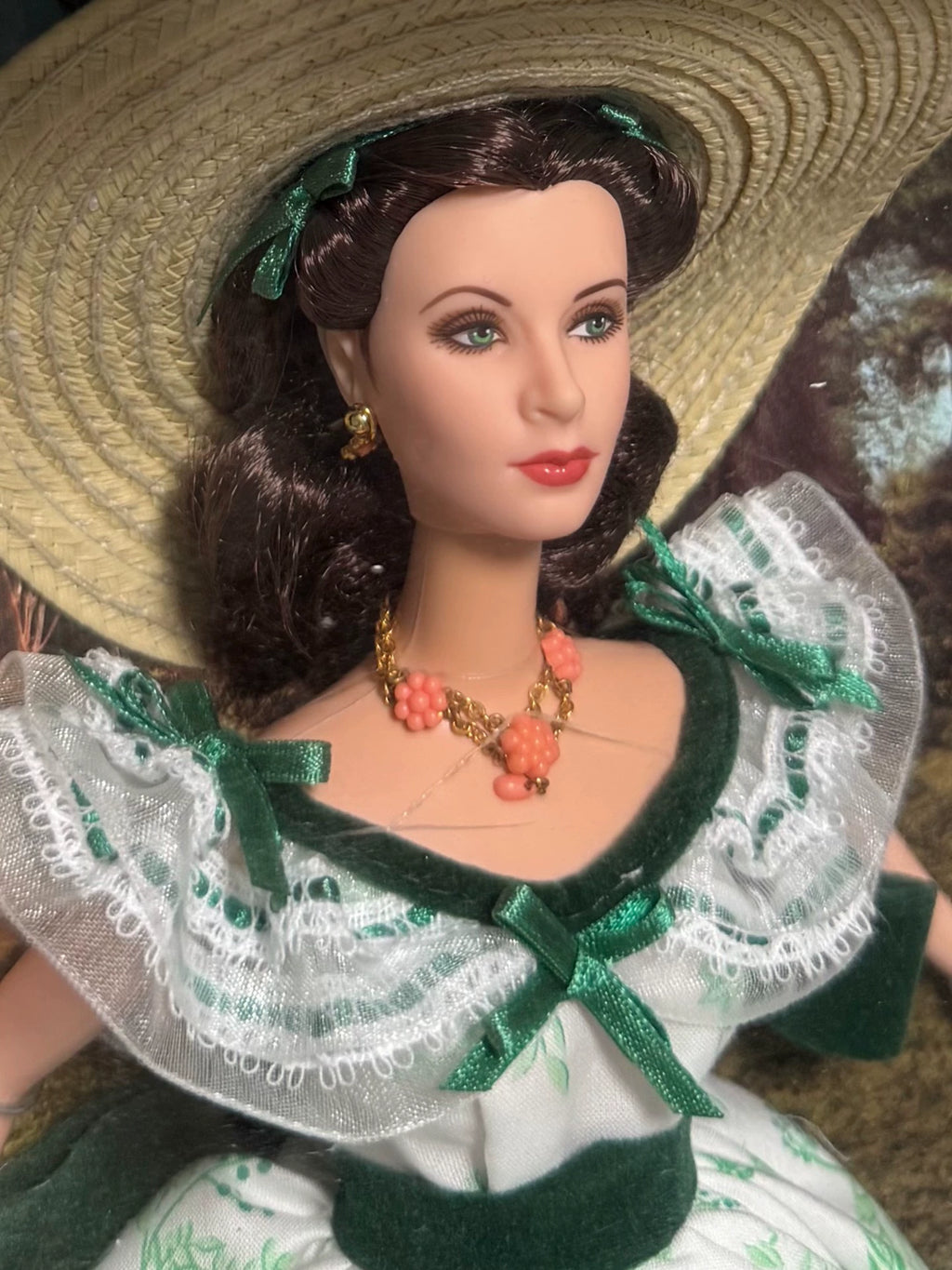 180926-toy-15 Barbie Gone with the Wind Picnic Dress Out of Print Collector's Edition Scarlett O Hara Barbecue at Twelve