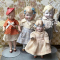 040926-doll-20 Limbach Double Bow Girl Archangel Boy Antique German Full Porcelain Articulated Body Mid Palm Treasure Puppet