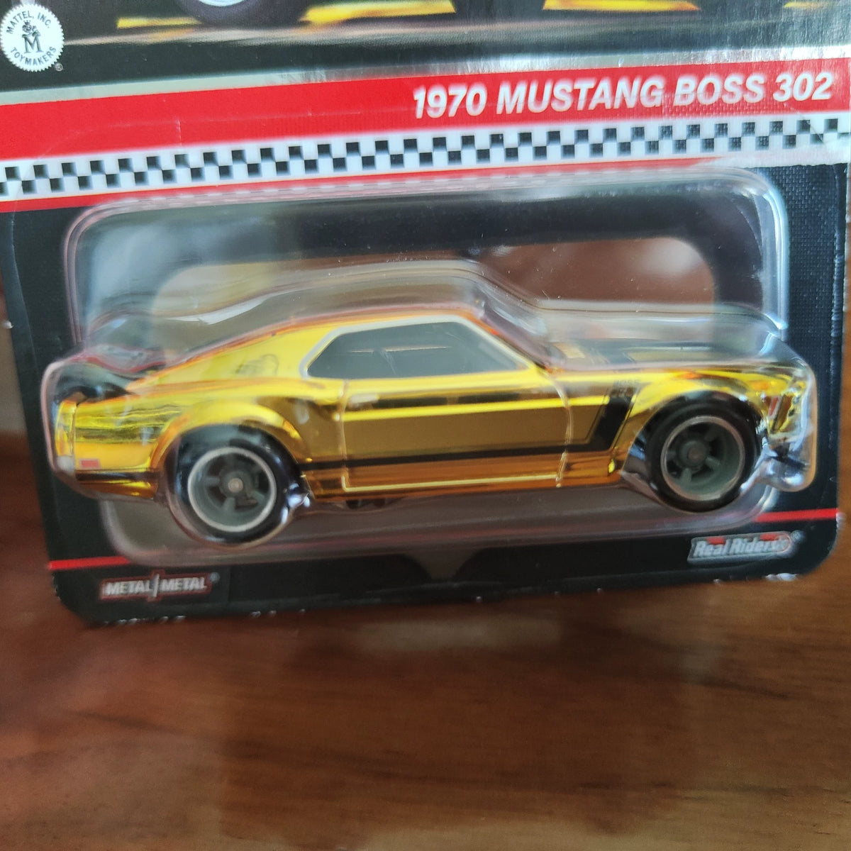 300926-toy-37 Hot Wheels RLC Ford Mustang BOSS302 1/64 Electroplated Gold