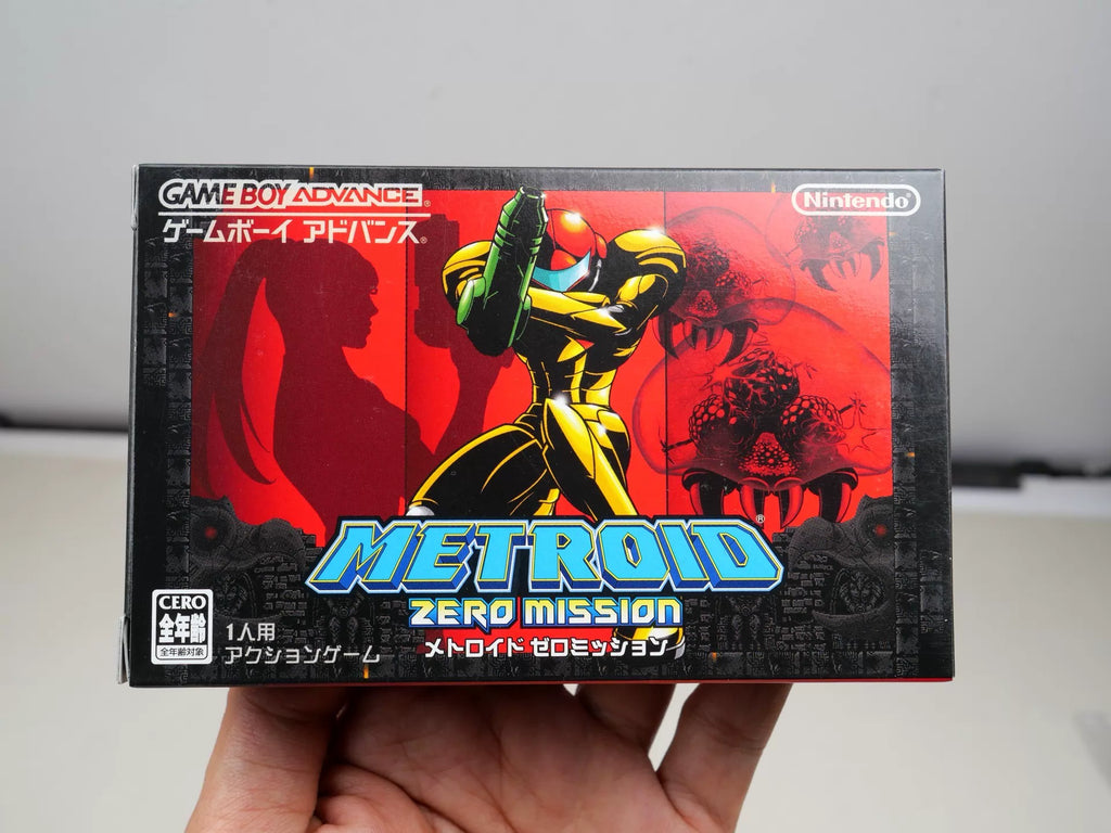 120926-toy-26 GBA game, Galaxy Warrior, Zero Mission, original genuine cartridge, as shown in the picture, the box is full, the US product is nearly new, the chip memory, the function is normal, and the transparent protection box is delivered.