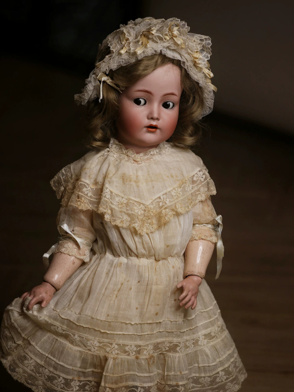 031026-toy-1 bisque doll 117n German antique ceramic with sound mechanism