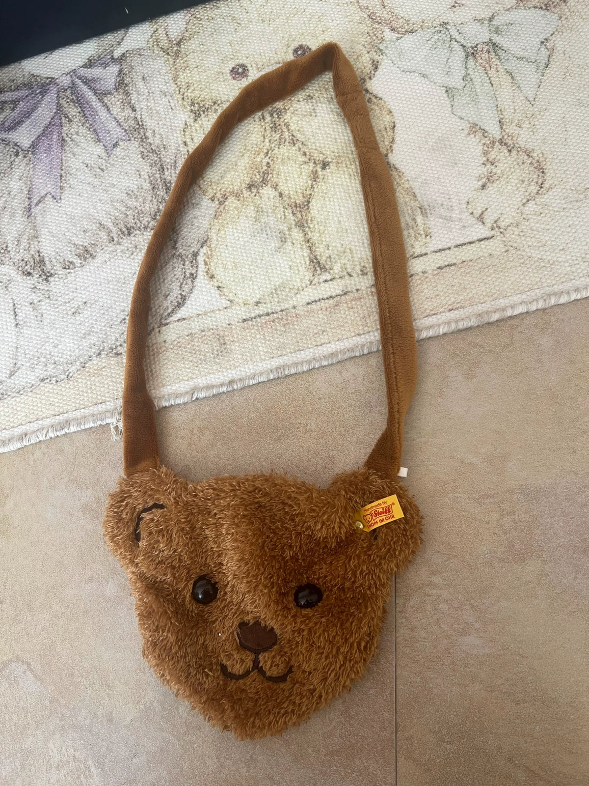 250926-toy-33 Steiff teddy bear plush crossbody bag