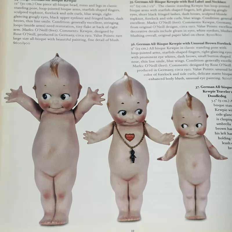 040926-doll-205 Antique German Miniature Slanted-Eyed Thick Soup Doll Full-Color Doll Collection and Illustrated Guide