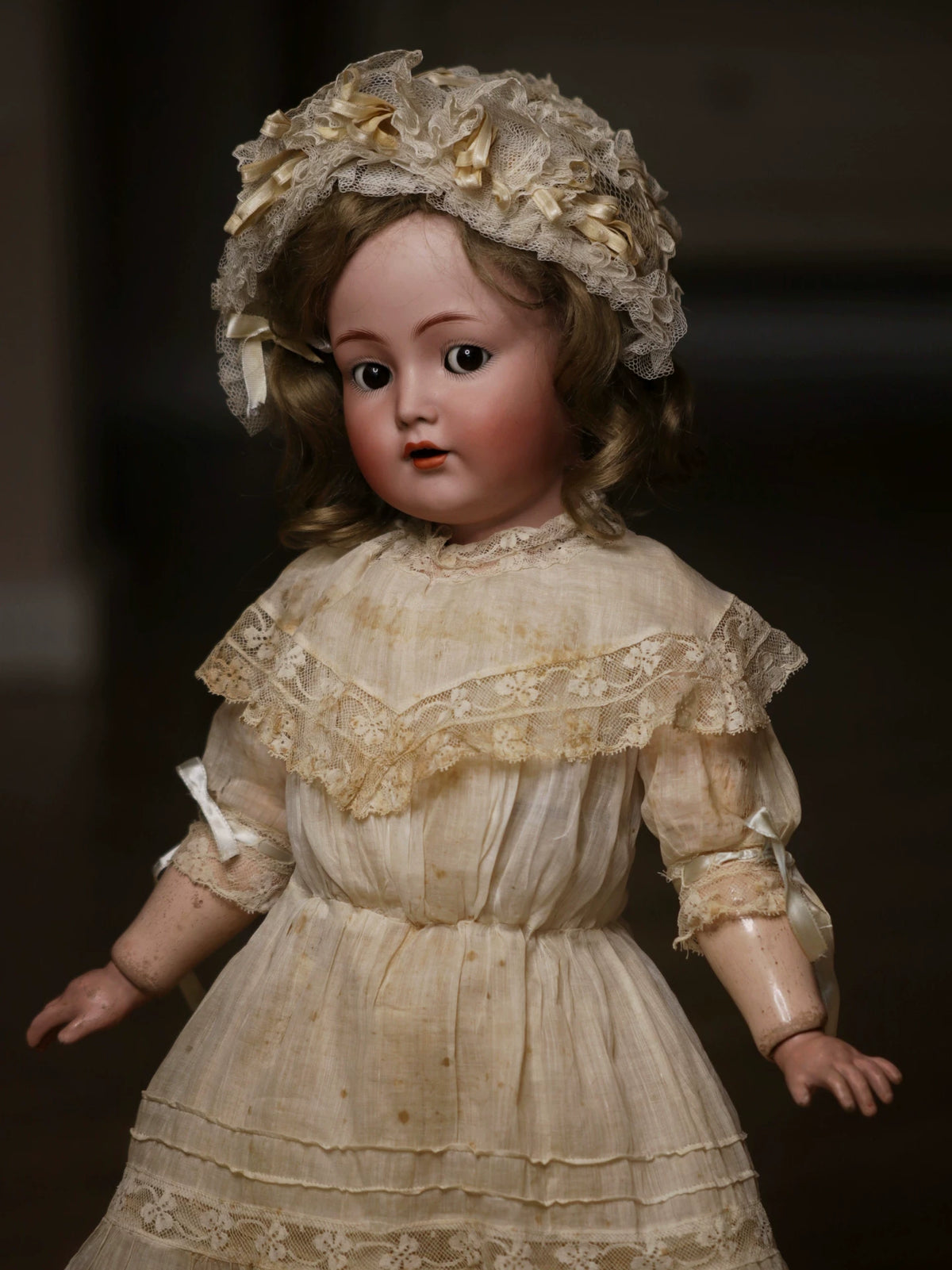 031026-toy-1 bisque doll 117n German antique ceramic with sound mechanism