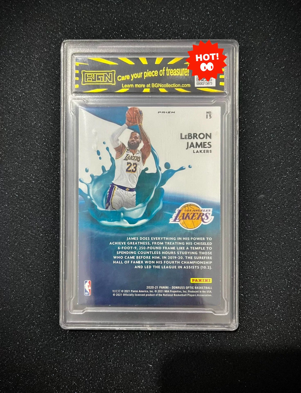 031026-toy-42 Optic James Splash Special Card Large Proportion Gold Ripple Star 2020