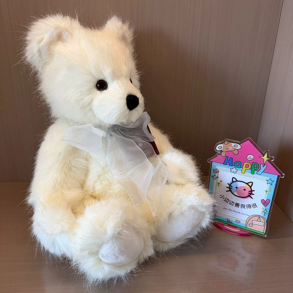 260926-toy-31 Charlie Bears British Plush Toy Journey Adzuki Bean Sprout Fresh Bear White with Han 37cm With Box