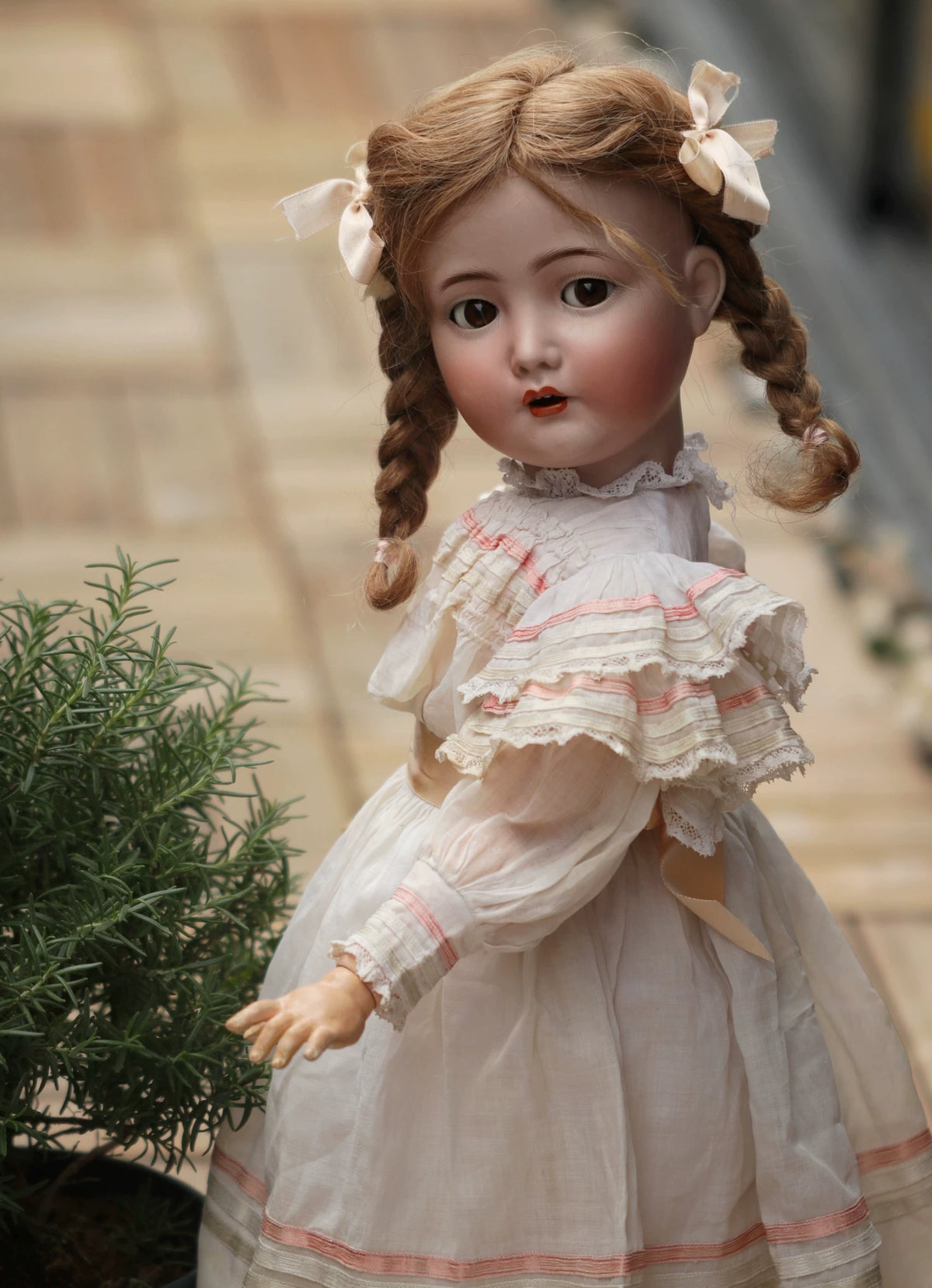 031026-toy-2 bisque doll 117n german antique ceramic