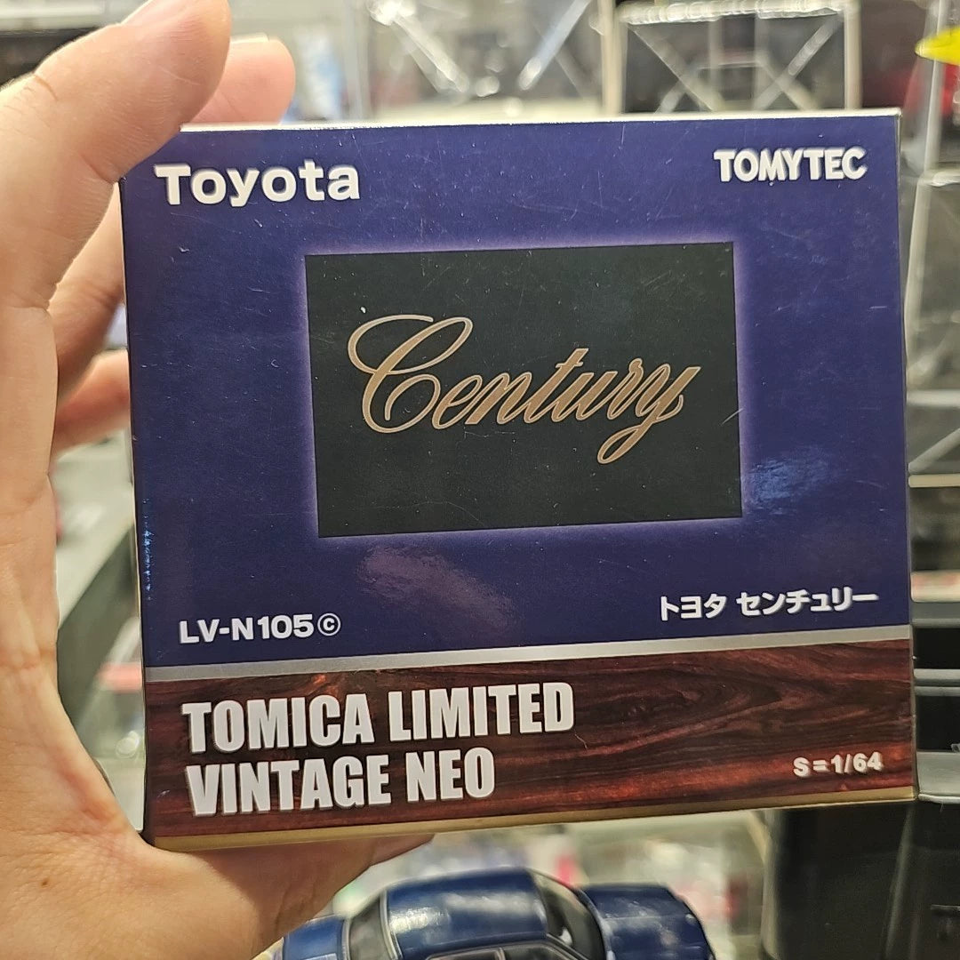 260926-toy-5 Tomica Limited Vintage TOMYTEC tlv 1/64 Neo Toyota Century LV-N105 blue box good accessories New