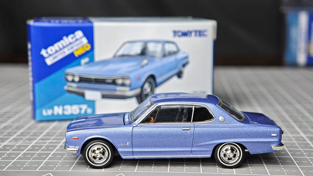 210926-toy-11 Tomica Limited Vintage Neo LV-N357b Nissan Skyline 2000GT Hardtop 1971 1/64