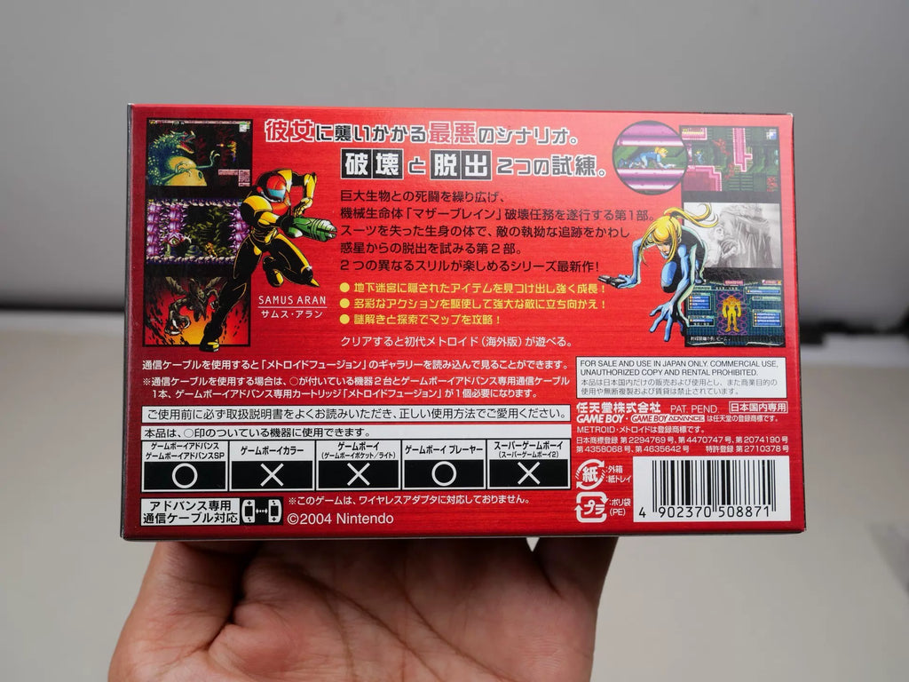 120926-toy-26 GBA game, Galaxy Warrior, Zero Mission, original genuine cartridge, as shown in the picture, the box is full, the US product is nearly new, the chip memory, the function is normal, and the transparent protection box is delivered.