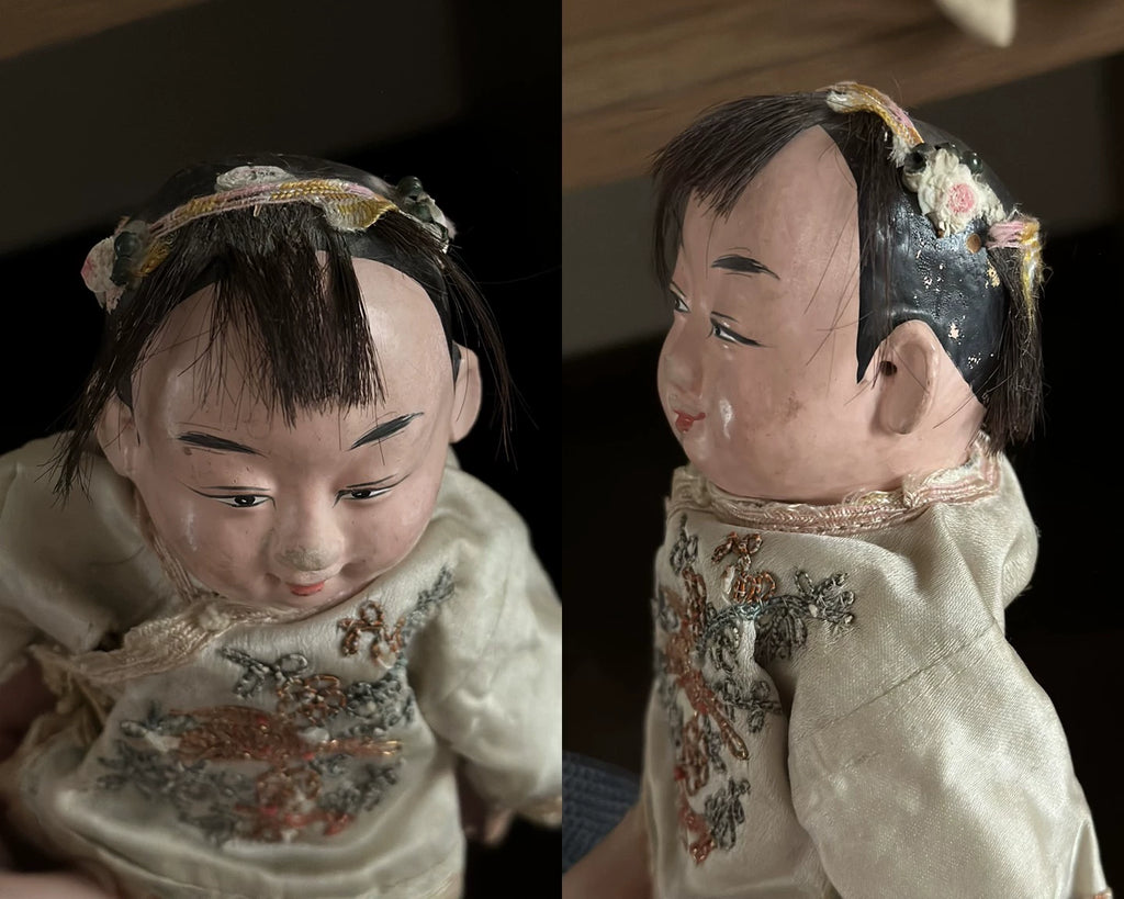 040926-doll-16 Chinese Qing Dynasty Doll Embroidered Puppet Nostalgic Doll