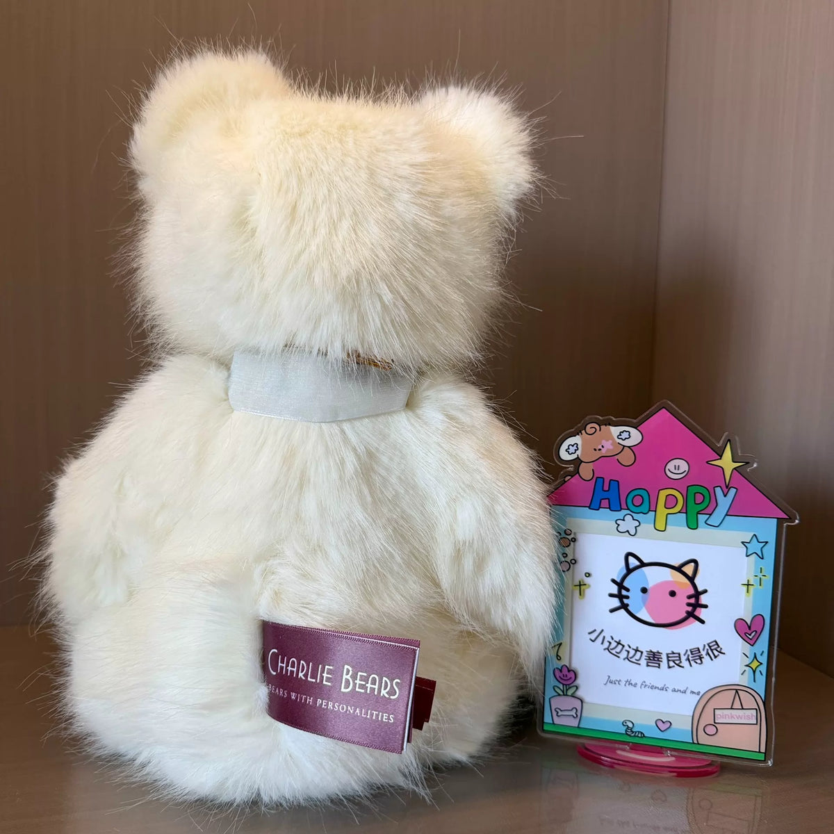 260926-toy-31 Charlie Bears British Plush Toy Journey Adzuki Bean Sprout Fresh Bear White with Han 37cm With Box