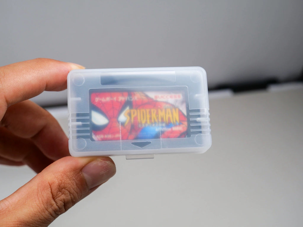 120926-toy-58 GBA game, Spider-Man, mysterious threat, genuine cassette, rare goods, naked card without original packaging box, coloring as shown, in good condition, chip memory, normal function, including shipping a storage box.