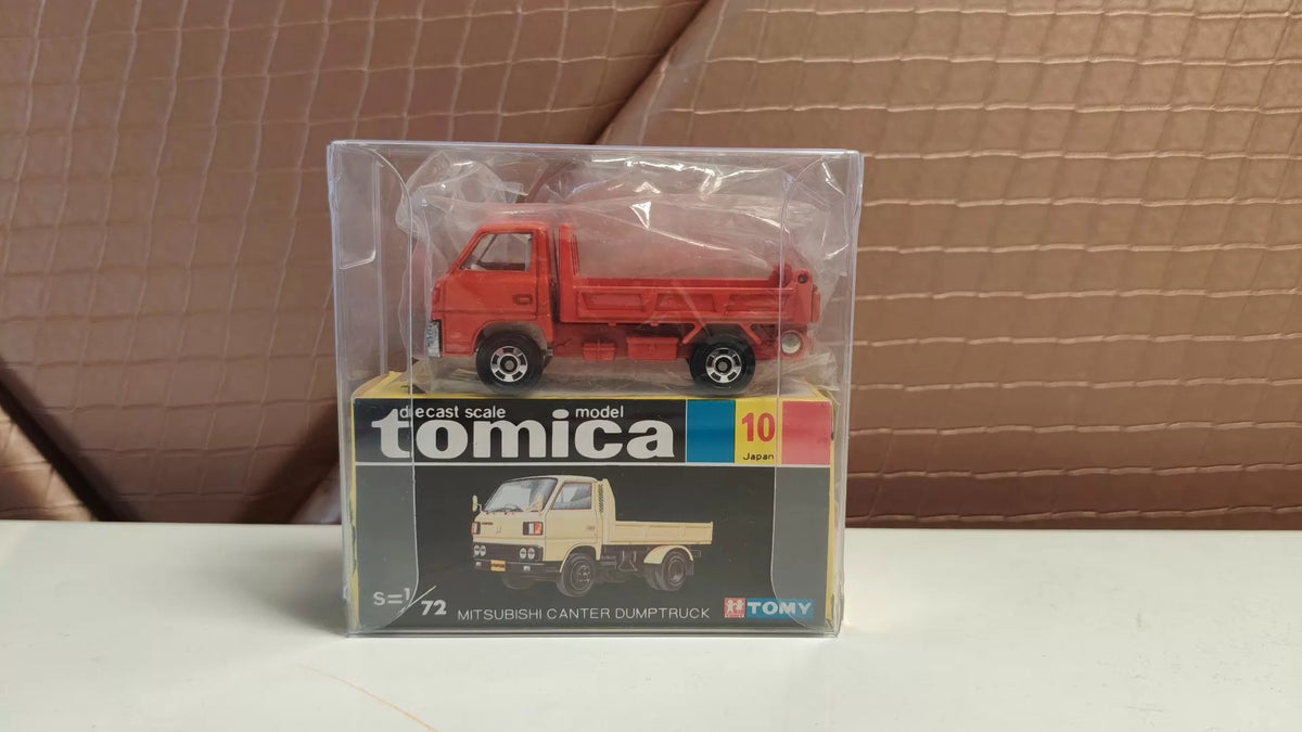 150926-toy-72 Tomica out-of-print black box 10 Mitsubishi dump truck Mitsubishi canter dump truck