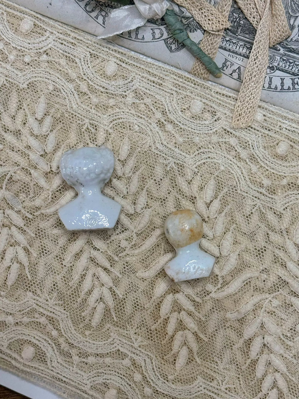 200926-toy-73 【古董迷你娃娃】冻人查理小全瓷瓷头china doll肩头娃娃