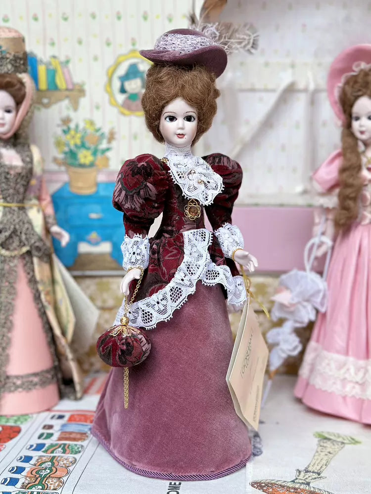 040926-doll-62 Western antique boudoir series French vintage thick soup full porcelain doll women porcelain doll