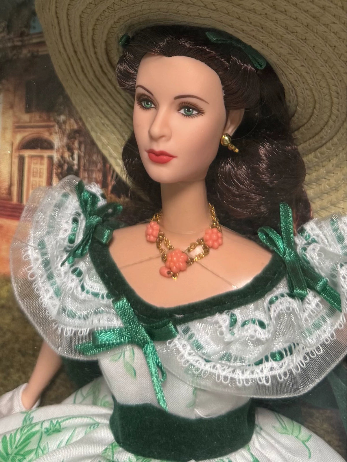 180926-toy-15 Barbie Gone with the Wind Picnic Dress Out of Print Collector's Edition Scarlett O Hara Barbecue at Twelve