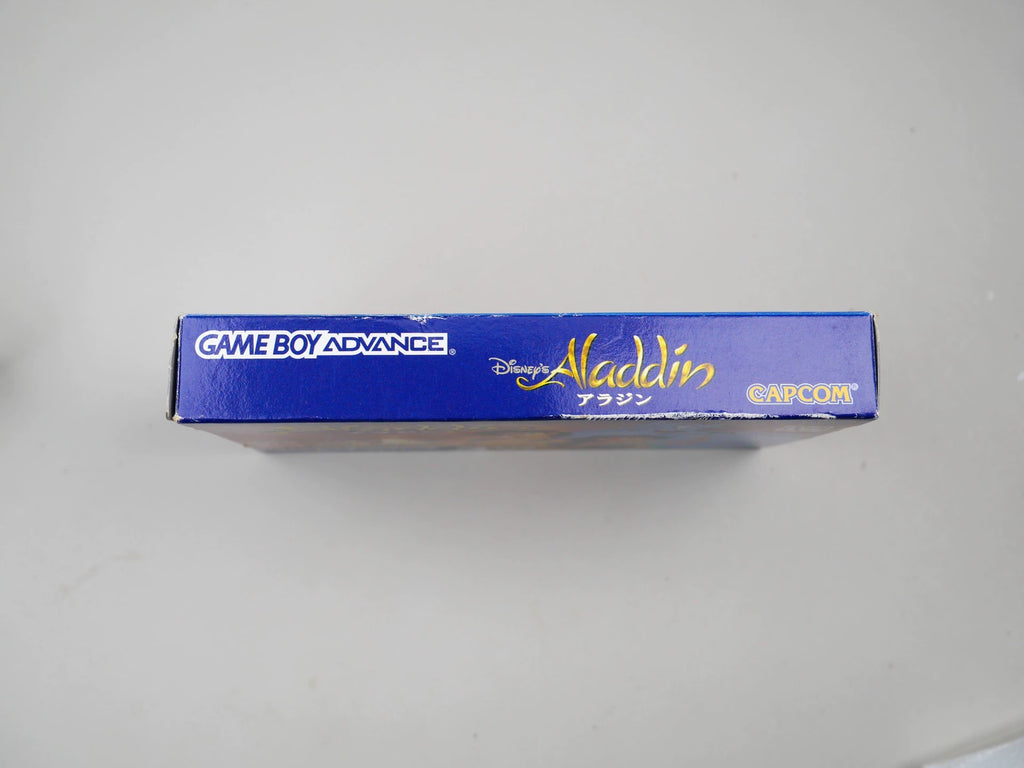 120926-toy-49 GBA game, magic lamp Aladdin, original genuine cassette, rare card, color as shown in the picture, box full, medieval fine, a little damage to the box, chip memory, normal function, transparent protective box included.