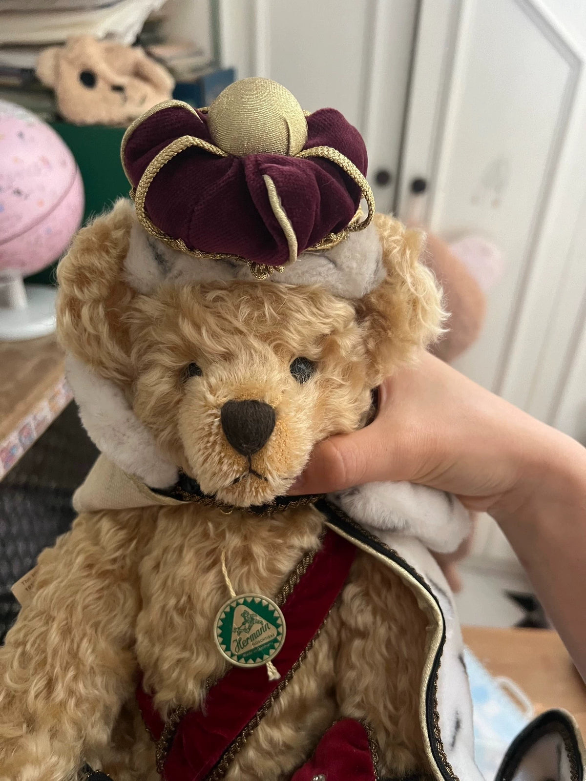 250926-toy-30 Steiff Antique bear wooden face gund Herman out of print limited edition