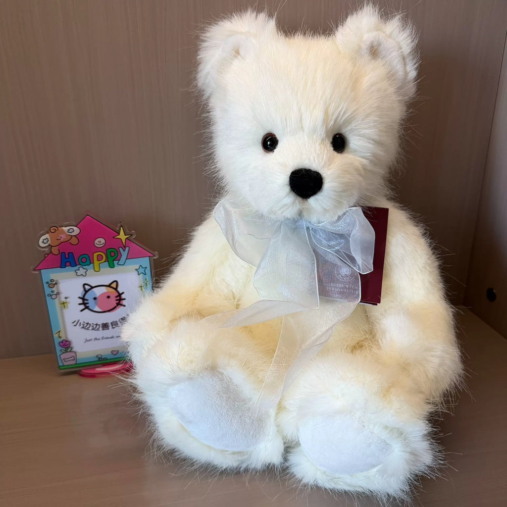 260926-toy-31 Charlie Bears British Plush Toy Journey Adzuki Bean Sprout Fresh Bear White with Han 37cm With Box