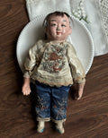 040926-doll-16 Chinese Qing Dynasty Doll Embroidered Puppet Nostalgic Doll