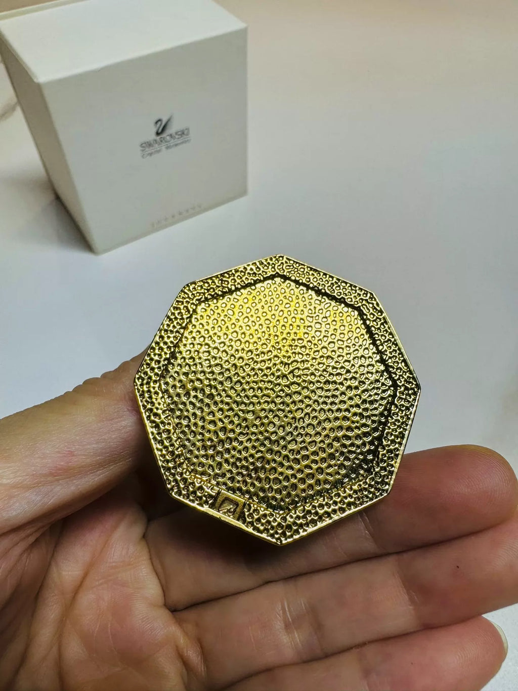081026-toy-12 Swarovski Gold Memories Taj Mahal Crystal Ornament