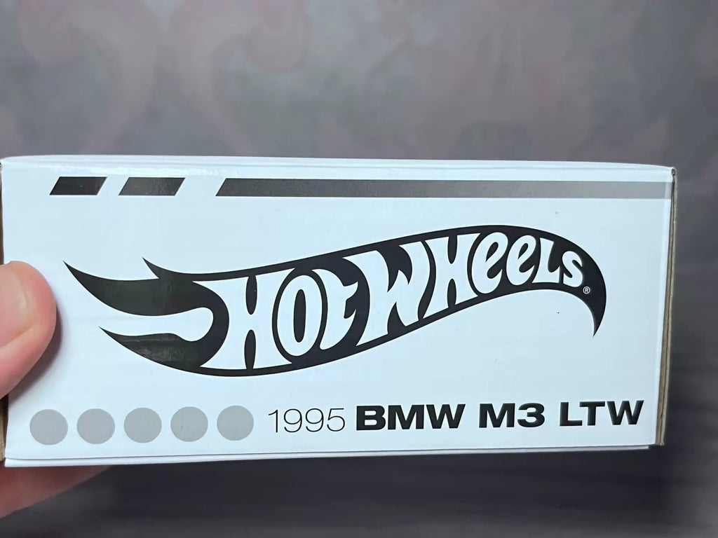 260926-toy-43 Hot Wheels RLC BMW M3 LTW orange alloy model 1/64 scale with original display box and 1995 New