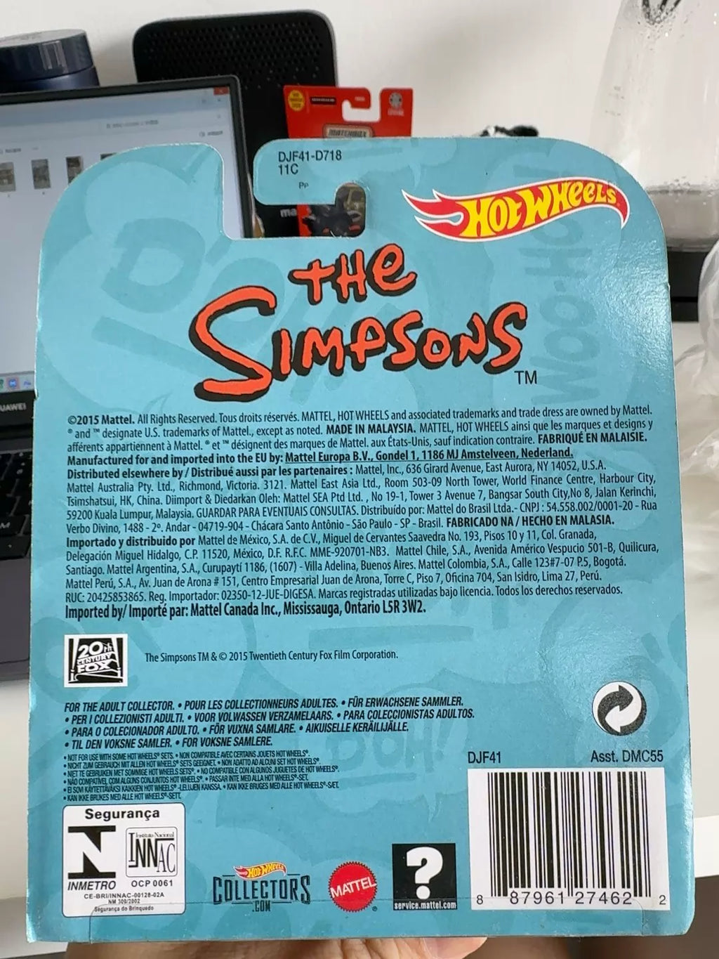 210926-toy-51 Hot Wheels The Simpsons Homer seal 1/64th scale alloy material board status 14 ye New