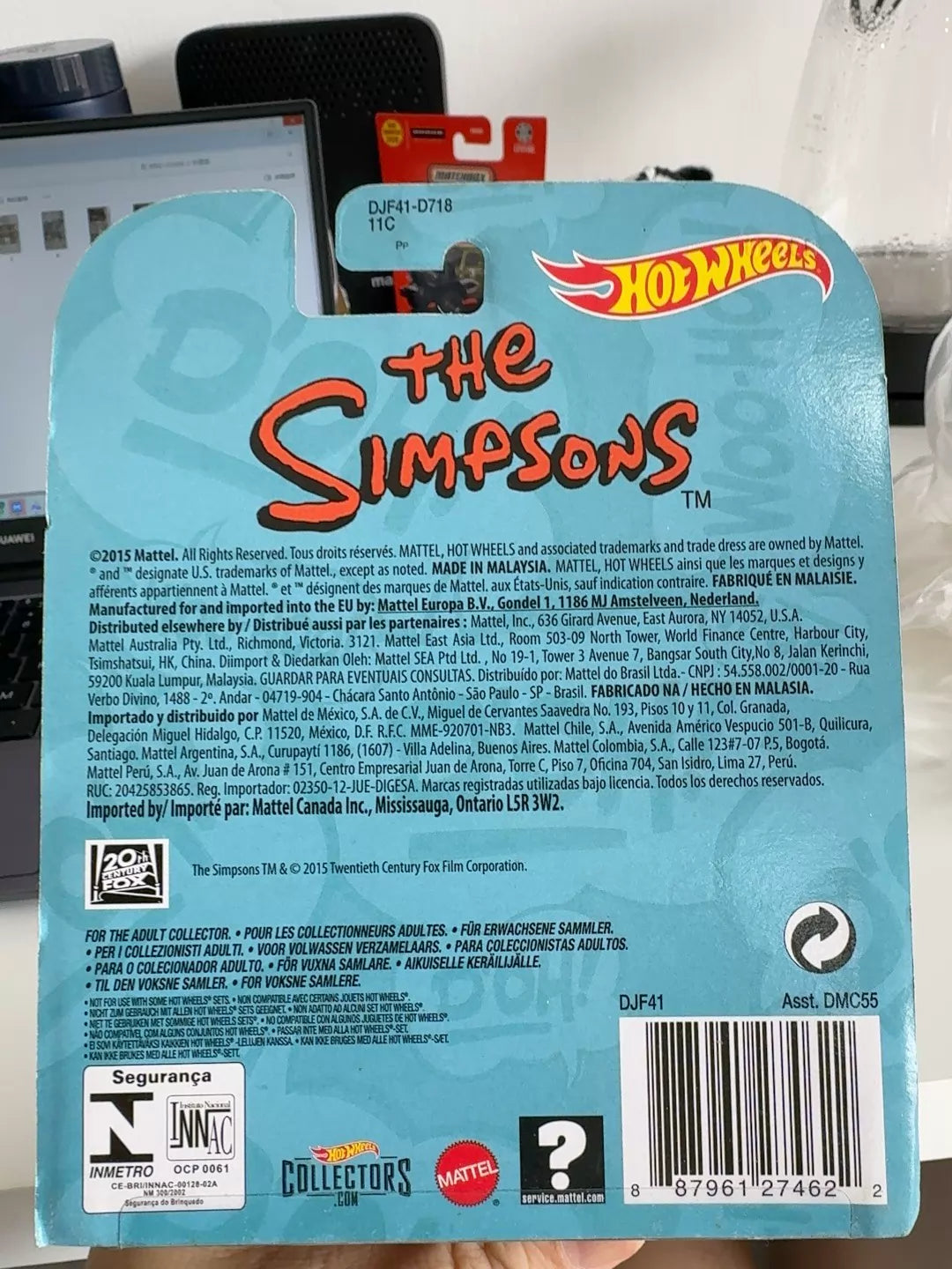 210926-toy-51 Hot Wheels The Simpsons Homer seal 1/64th scale alloy material board status 14 ye New