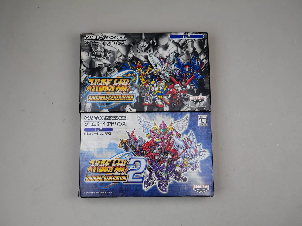 GBA game, Super Robot Wars OG1 + OG2. Original genuine cassette, as shown in the figure, the box is full, the state is good, the chip memory is normal, the two packages are priced, and the transparent protective box is delivered free of charge.