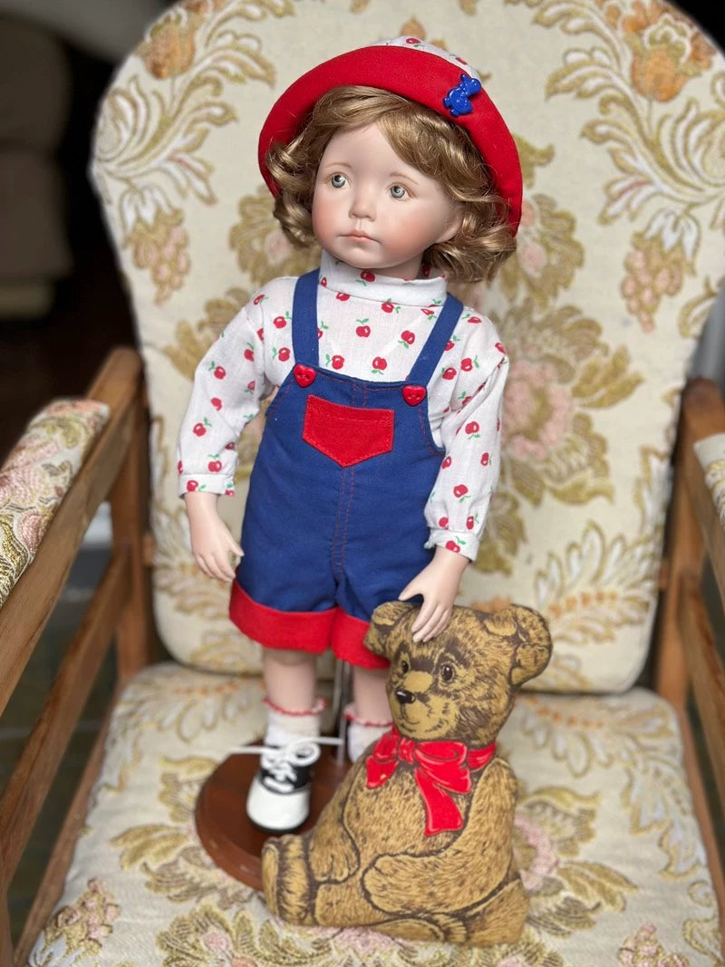 040926-doll-263 Medieval Ceramic Doll Dianna Effner Drawing Eye Doll Kayla Little Girl