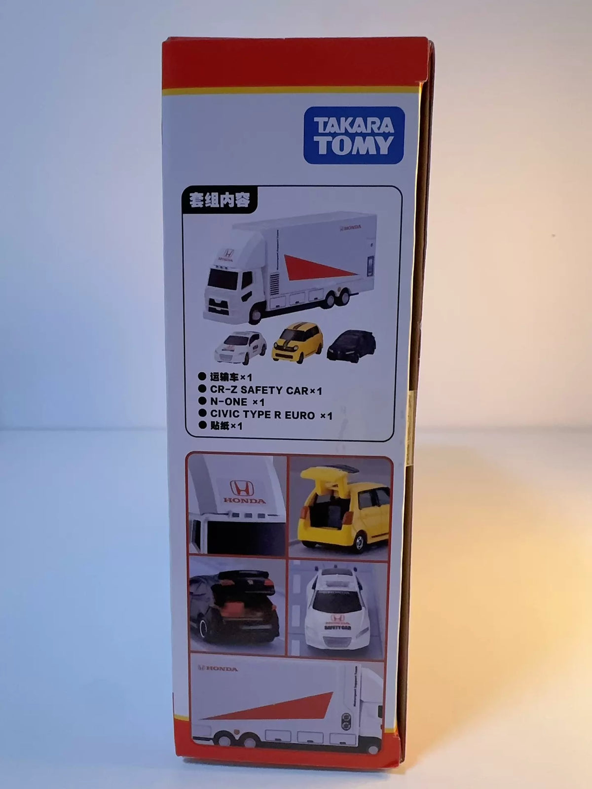 210926-toy-7 Tomica Tomy Domeka Honda Racing Vehicle Transport Truck Set 939962 Brand New