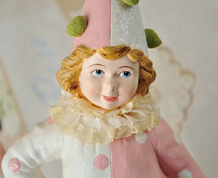 040926-doll-240 Spot Filipino Artist Pulp Doll Pink Clown Red Roses