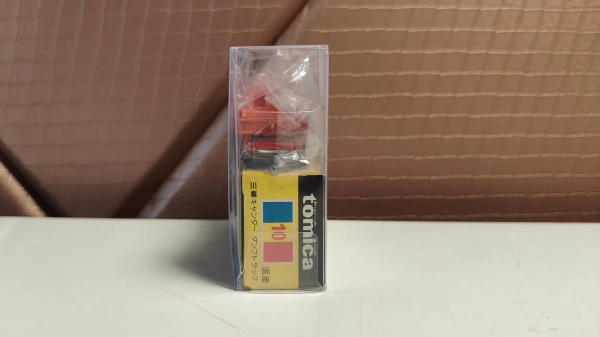 150926-toy-72 Tomica out-of-print black box 10 Mitsubishi dump truck Mitsubishi canter dump truck