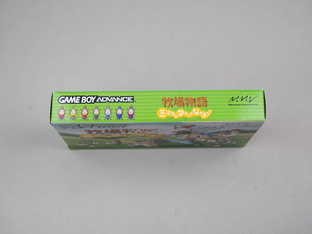 120926-toy-15 GBA game, ranch story, mineral town partners, boy version, original genuine cartridge, colorful as shown, box said all-american, rare chip memory normal function, transparent protective box included in shipping.