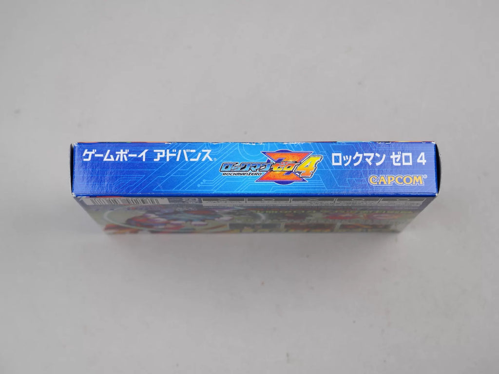 120926-toy-43 GBA game, Rockman Zero4, original genuine cassette, rare, color as shown in the picture, full box, box has traces of normal use, chip memory, function, transparent protective box included in shipping.