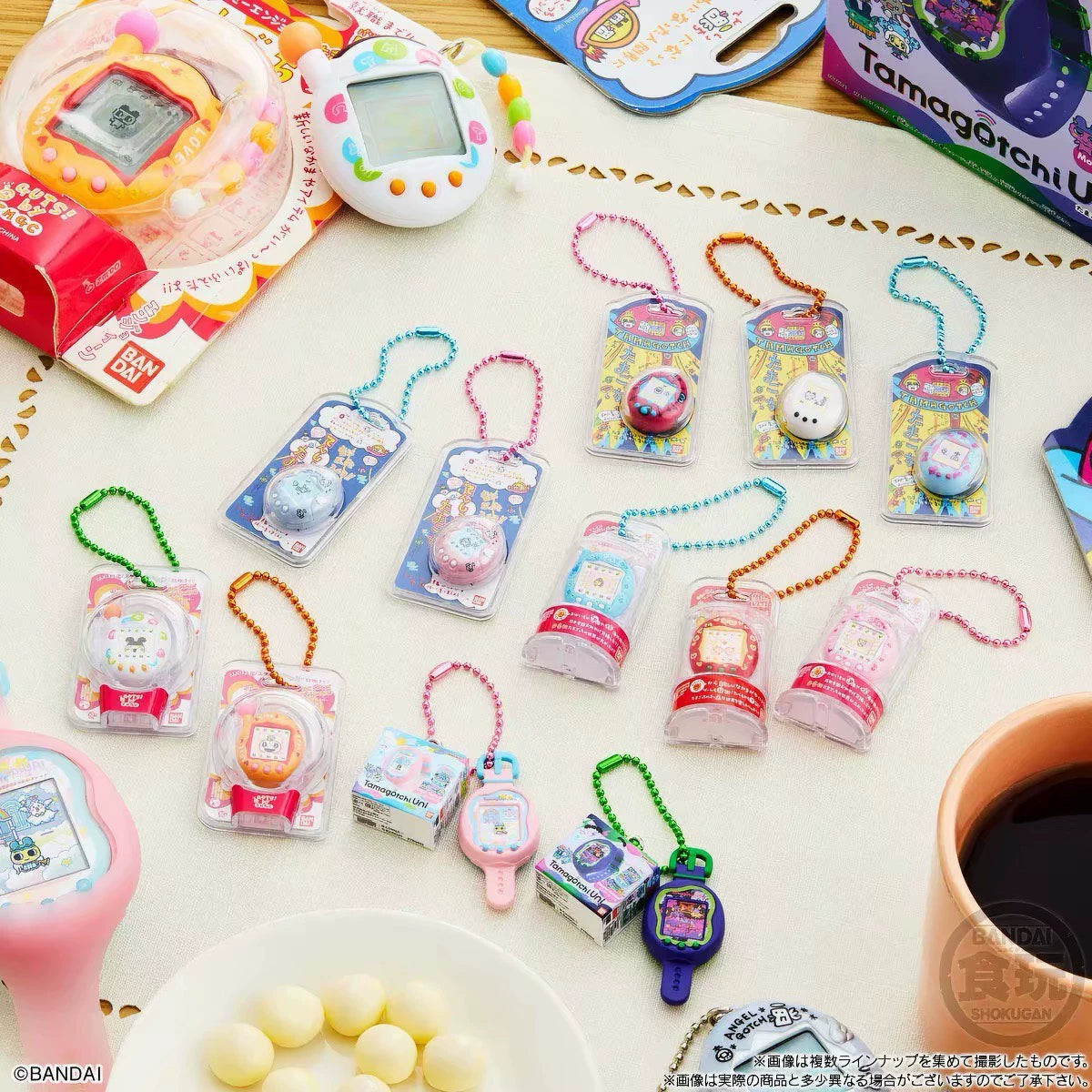 210926-toy-22 Tamagotchi Bandai Topaz Plastic Pendant 4 Bullet Blind Box End New