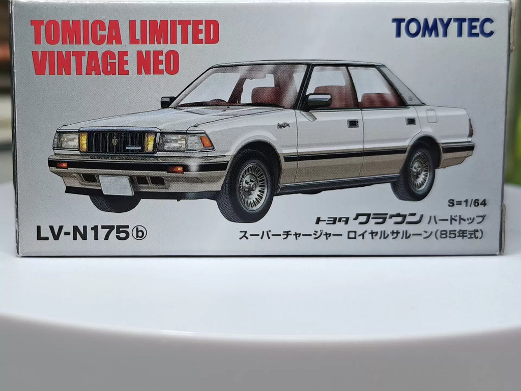 260926-toy-77 Tomica Limited Vintage Neo LV-N175b Toyota Crown Hardtop Supercharger 1985 1/64